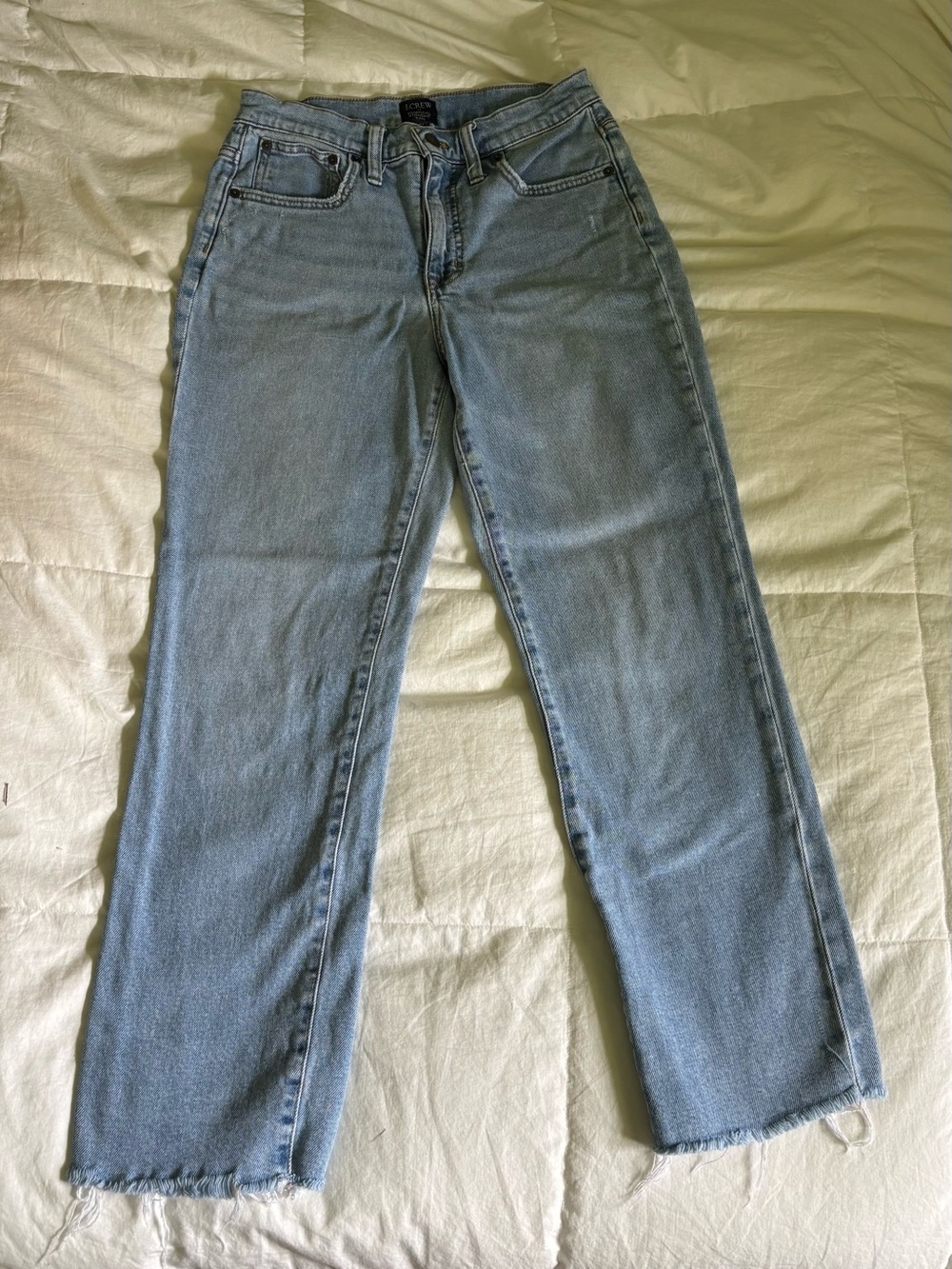 J. Crew Pale Blue Straight-Leg Denim Jeans Women’s Size 27